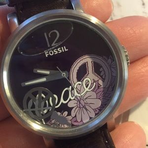 Fossil women’s watch purple band